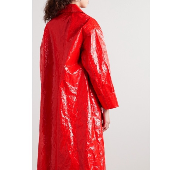 STAND STUDIO Lexie Red faux patent-leather coat - Picture 5 of 9